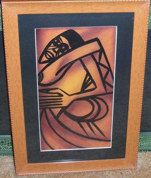 Stunning oil on canvas......painting size 170 x 330 mm  ...with frame 300 x 460 mm