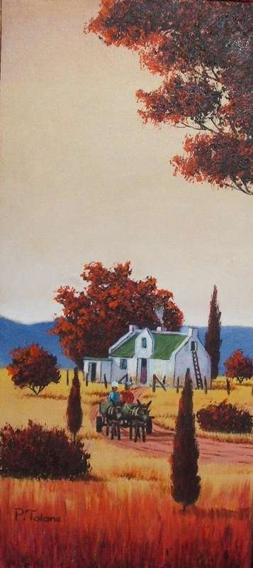 Stunning Original P. Talane....oil on canvas on board....220 x 500 mm unframed....LATE ENTRY!!
