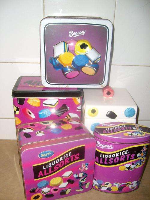 Collective Liquorice Allsorts Tins and Sweet Jar