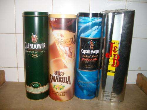 4 Various Alcohol Tins