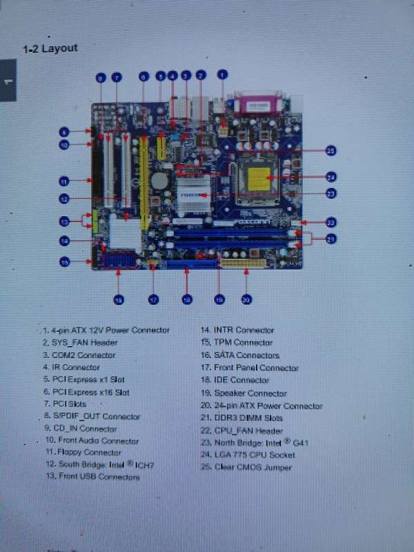 Foxconn G41MXE motherboard with cpu and 6 gig ram