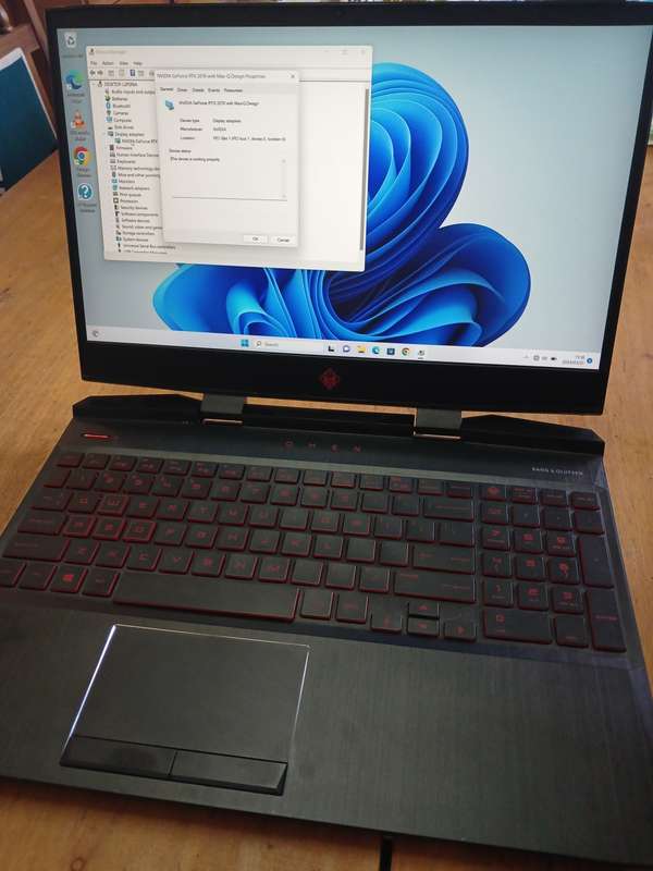HP Omen 15  Intel core i7-9750h cpu@2.60  Geforce nvidia RTX 2070 8gig 32 gig ram gaming laptop
