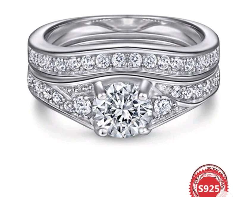S925 Cubic Zirconia ring Size 7