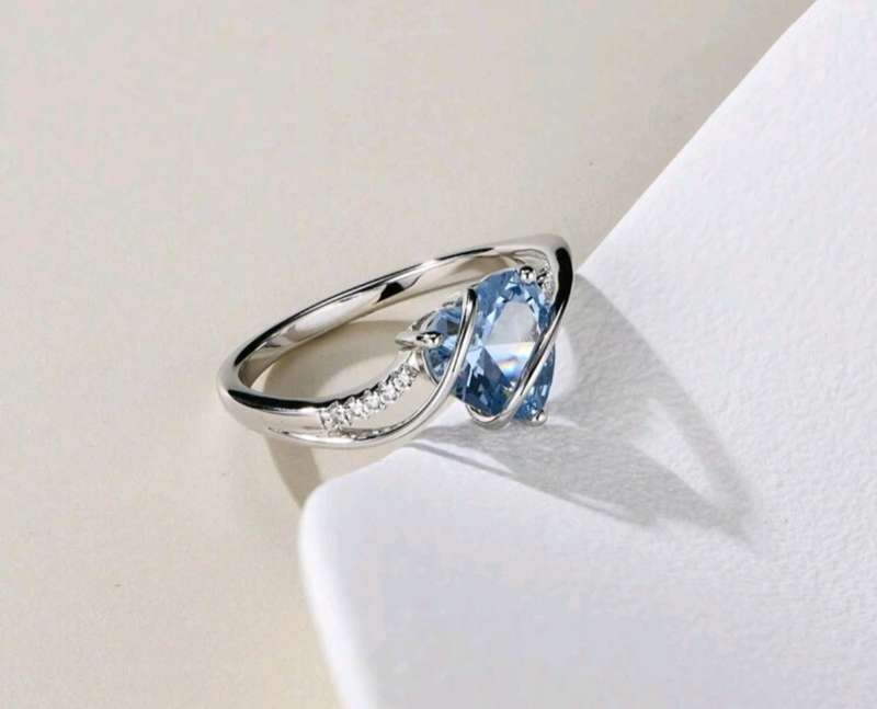 1pc Romantic Heart Shape 925 Sterling Silver Ring