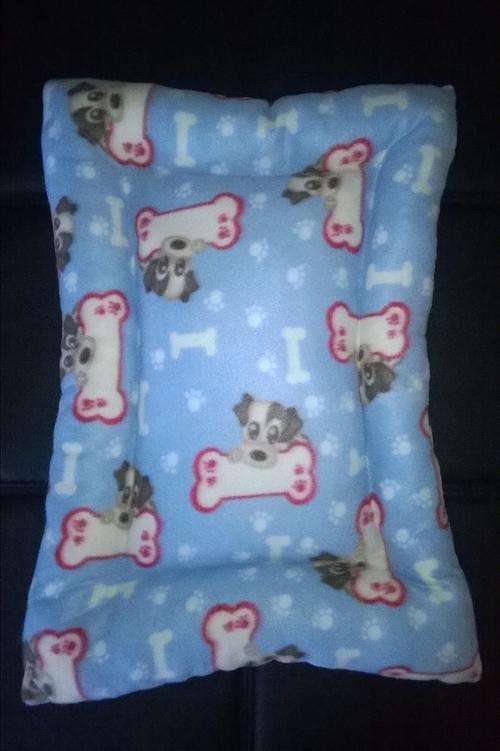 Fleece dog cushion