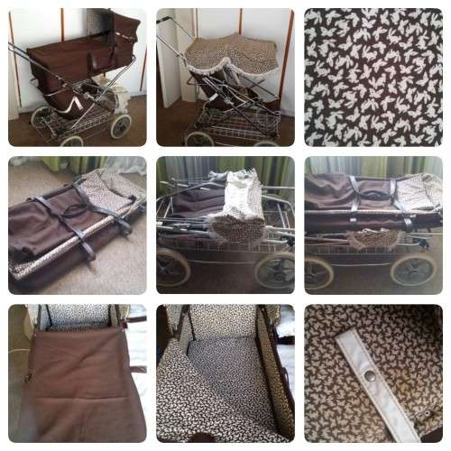 Vintage stroller pram set!!!