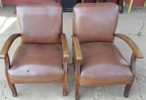 2 x Classic low Cigar Chairs