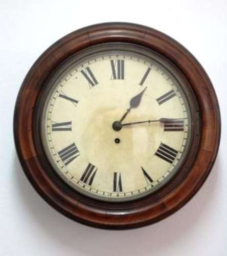 Antique Wooden Station Clock