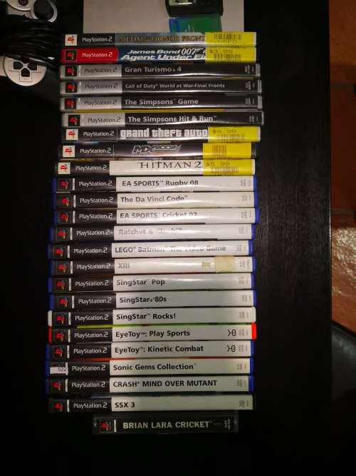 Sony Playstation 2 Silver Edition with games