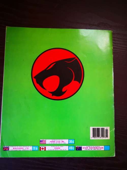 Thundercats Panini  Sticker Album 1986