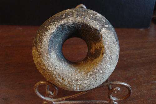 Extremely rare bored stone Khoisan artifact - valued at R15 000