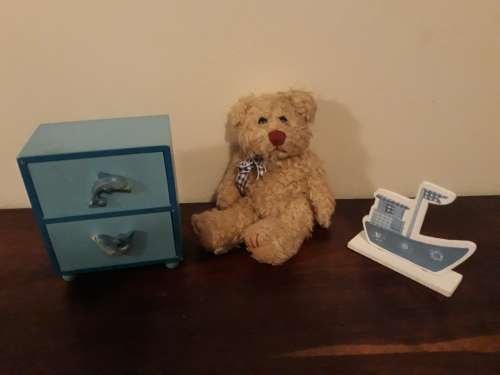 An Adorable Vintage Teddy with a Trinket box