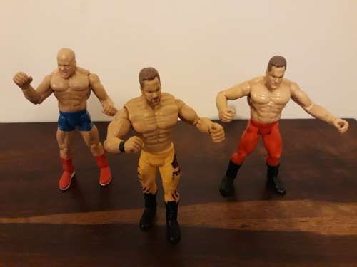 Vintage WWE Wrestling Action Figures x3 for One Bid!