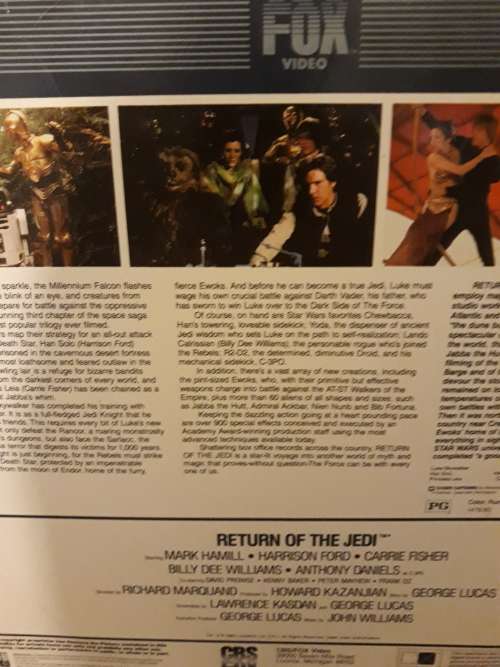 Very Rare 1983 Star Wars Lazer Disc in Mint Condition! (Return of the Jedi) PLUS a Free Gift!