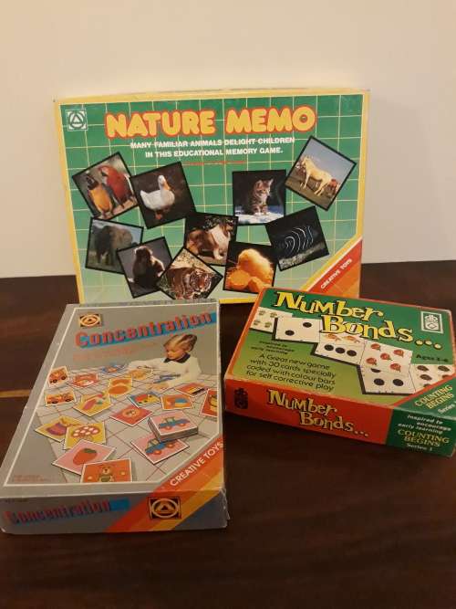 Vintage Edu-Boardgames x3 from 1988 and up...