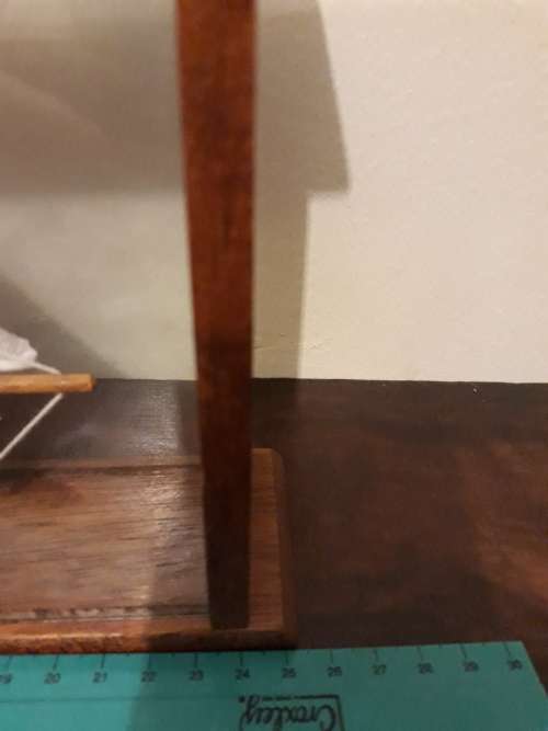 Vintage Hand-Made Wooden Ship in a Glass Box