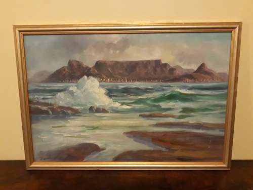 An Absolutely Stunning Original Painting of Table Mountian