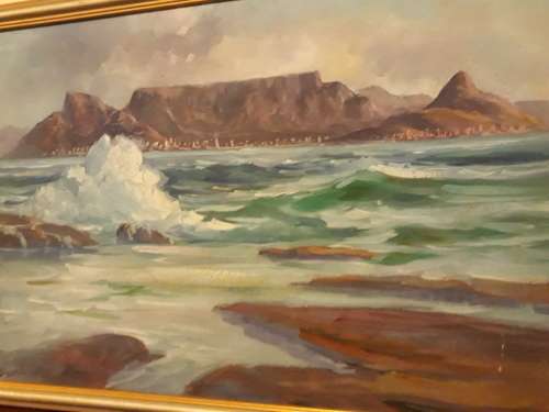 An Absolutely Stunning Original Painting of Table Mountian
