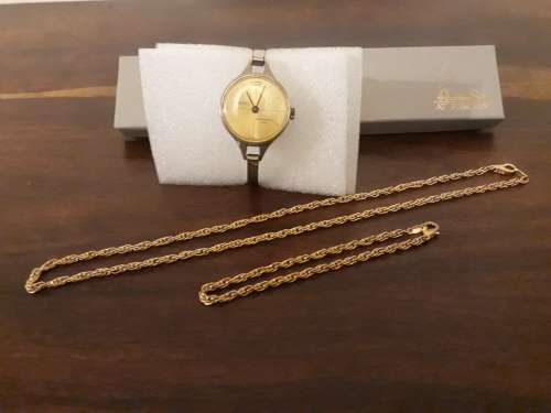 St. Tropez Swiss Watch (Working) PLUS an 18k Gold Plated Set from American Swiss