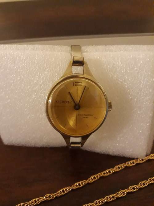 St. Tropez Swiss Watch (Working) PLUS an 18k Gold Plated Set from American Swiss