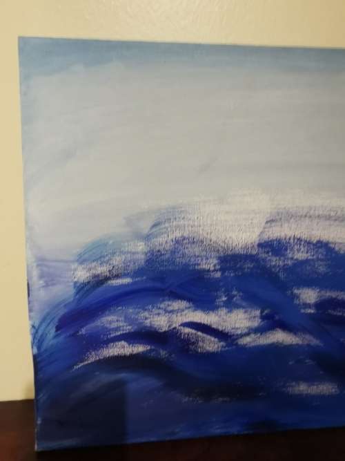 Tranquil Modern Art Painting (42cmx29cm)