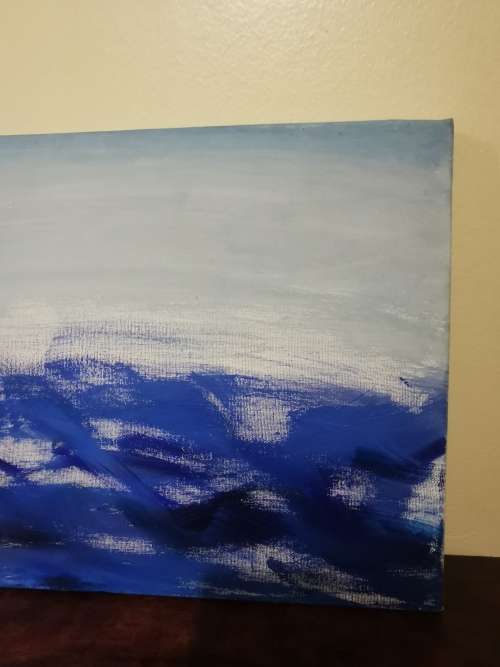 Tranquil Modern Art Painting (42cmx29cm)