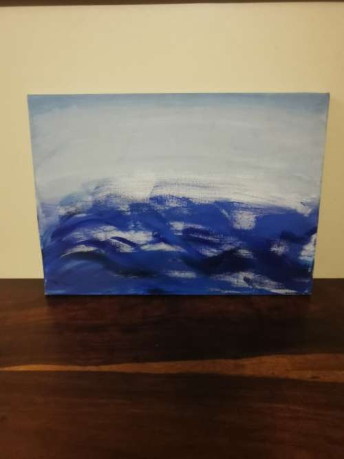 Tranquil Modern Art Painting (42cmx29cm)