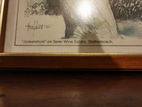Jonkerhuis on Spier Wine Estate 1984 (43cmx31cm)