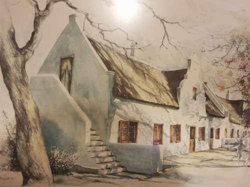 Jonkerhuis on Spier Wine Estate 1984 (43cmx31cm)