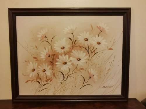 Original C Brown Painting - Lovely Brush Strokes (68x53cm)