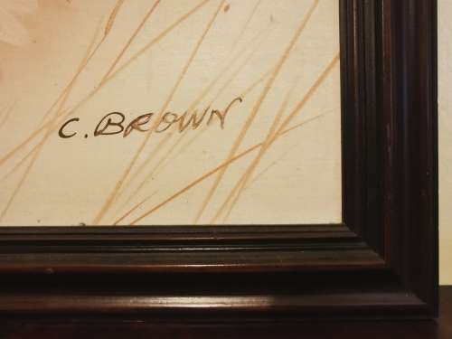 Original C Brown Painting - Lovely Brush Strokes (68x53cm)