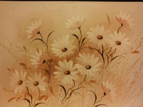Original C Brown Painting - Lovely Brush Strokes (68x53cm)
