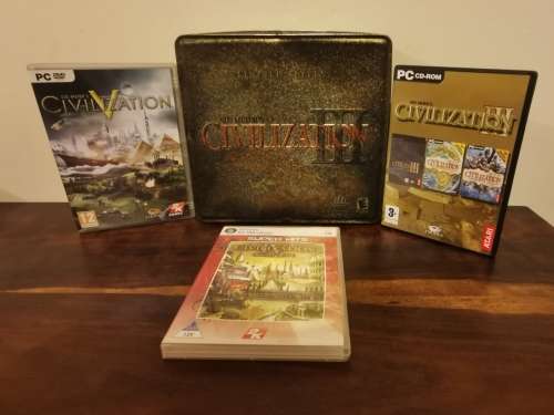 Civilization 3,4 and 5 PLUS the Collector`s Tin