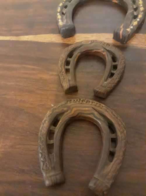 A Set of Three Wooden Horse Shoes - Made in Bulgaria!
