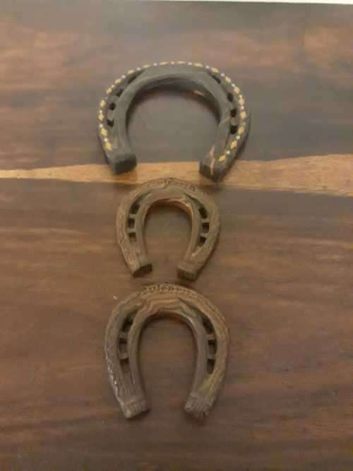 A Set of Three Wooden Horse Shoes - Made in Bulgaria!