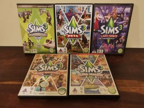 5x Expansions for The Sims 3