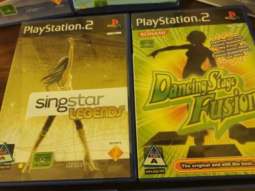 PS2 Singstar and Dance Games x7
