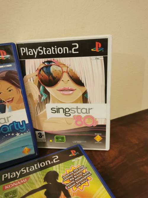 PS2 Singstar and Dance Games x7
