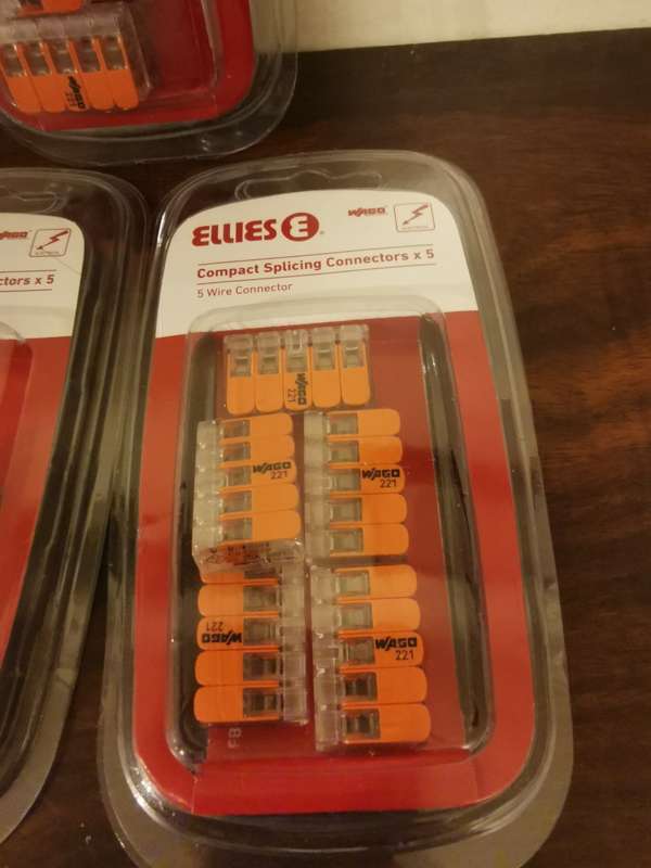 5 Wire Splicing Connectors - x5 per Pack