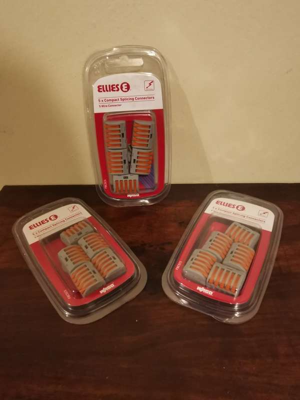 Pack of 5 Compact Splicing Connectors - 5 Wire Connector