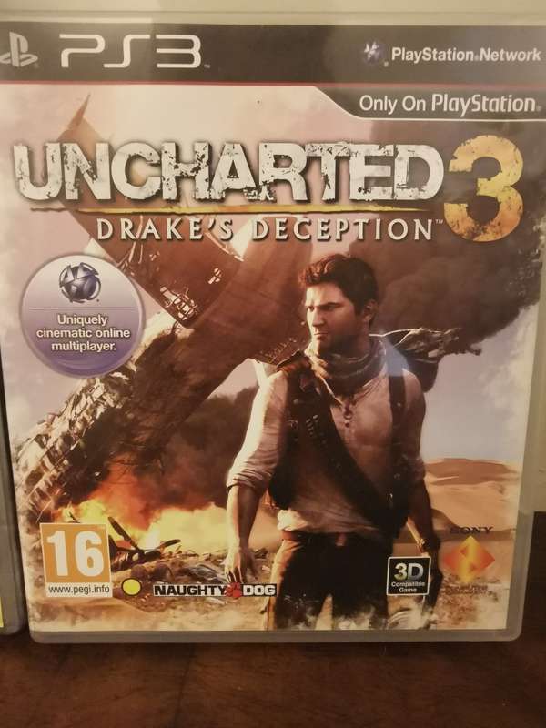 Uncharted 1, 2 and 3 - All with Booklets for PlayStation 3