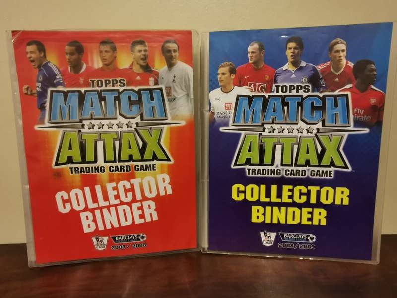 Topps Match Attax Premiere League Binders of 07 and 08 (Almost full or complete)