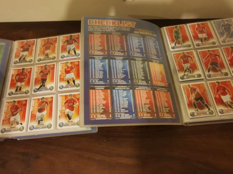 Topps Match Attax Premiere League Binders of 07 and 08 (Almost full or complete)