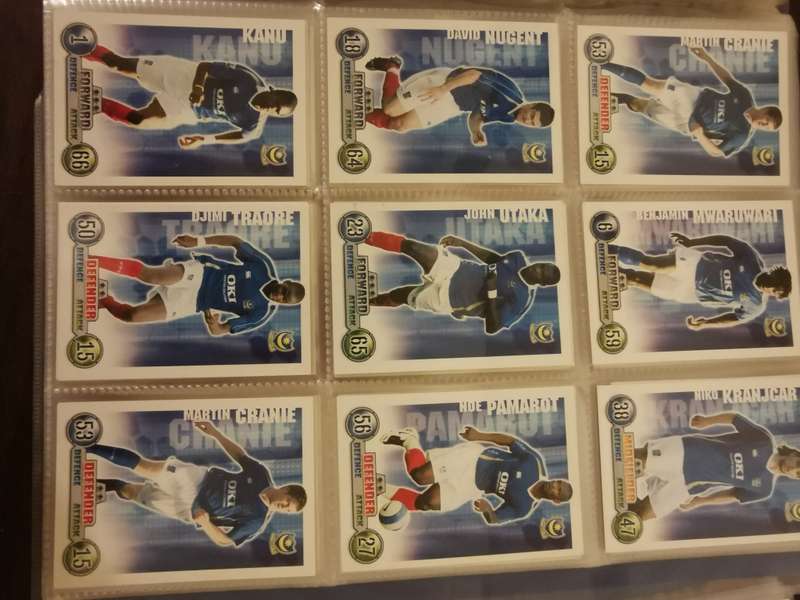 Topps Match Attax Premiere League Binders of 07 and 08 (Almost full or complete)