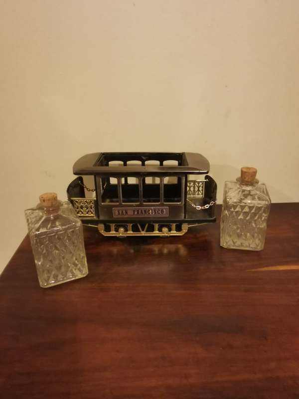 Stunning Vintage Decanter Set made in Hong Kong