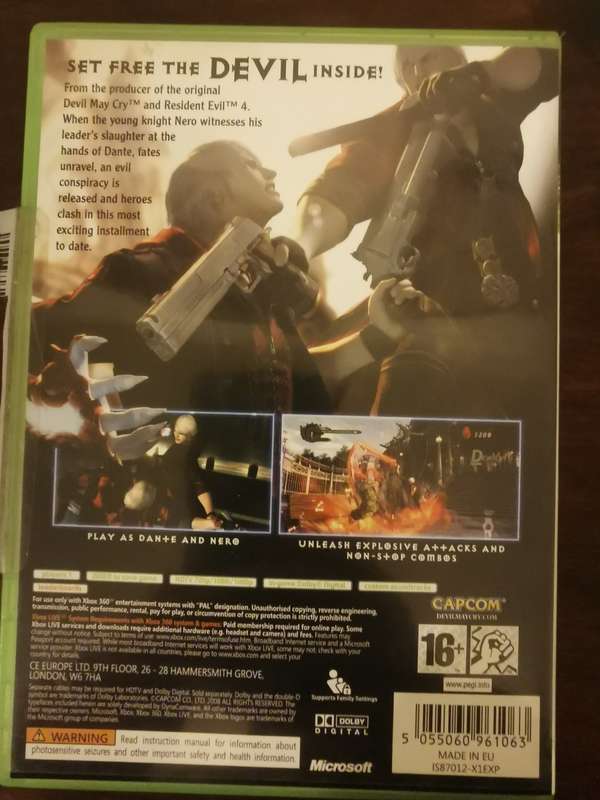 Devil May Cry 4 on Xbox 360 Complete with Booklet