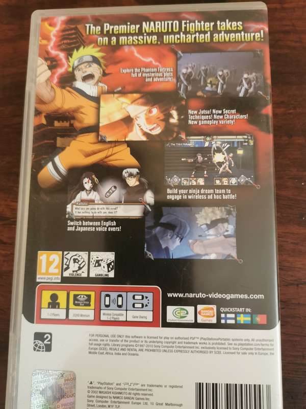 Naruto Ultimate Ninja Heroes 2 on PSP with Booklet