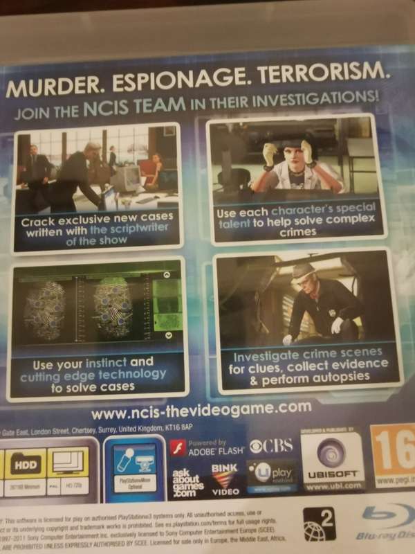 NCIS for PlayStation 3 with Booklet