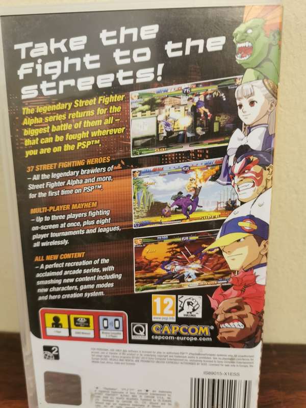 Street Fighter 3 - Alpha Max on PSP with Booklet