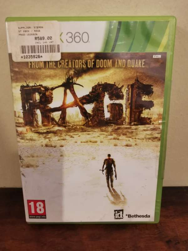 RAGE on Xbox 360 Complete with Booklet and 3 Discs